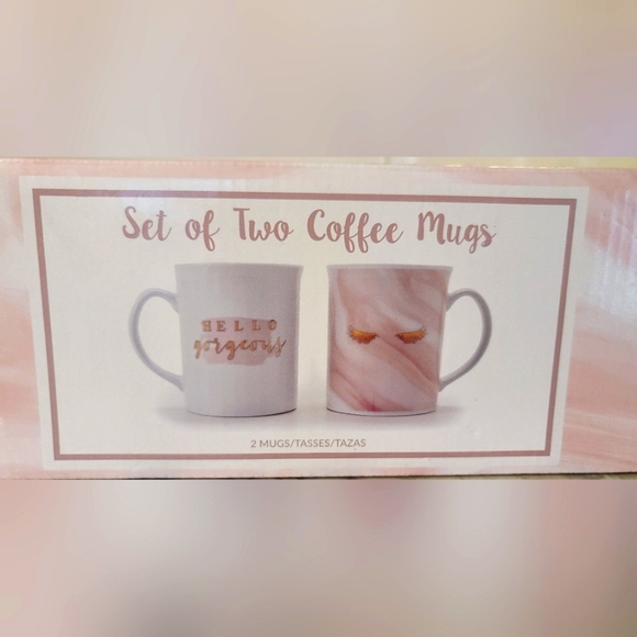 NEW Hello Gorgeous & Eyelash 2 Mug Coffee Mug Set - Sally Holiday Editio… - Picture 3 of 6